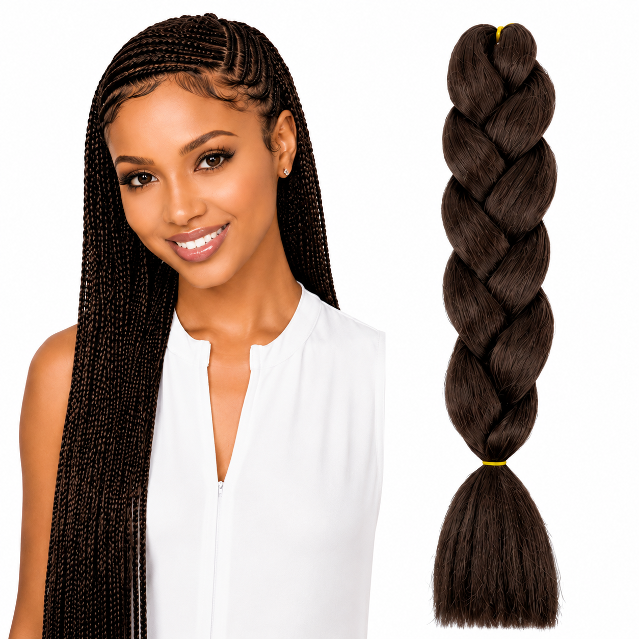 X-Pression Ultra Braids Non-Stretched Kanekalon Braiding Hair 82"