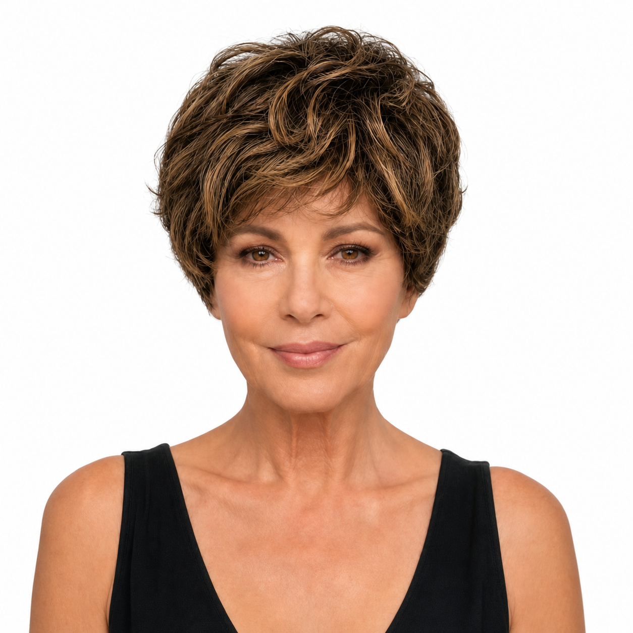 Kuknus Javeeria -  Premium Synthetic Short Curly wig