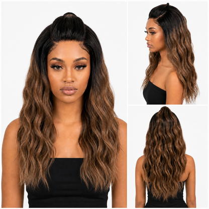 Station Style Lace Somara Super Volume Lace wig With Natural Baby Hair Line