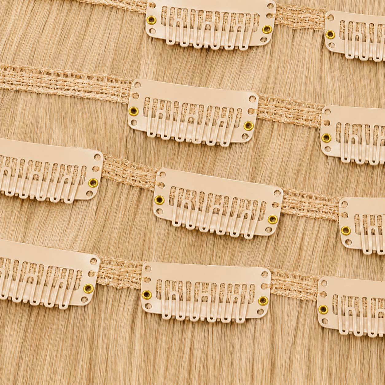 Darbro Doja Synthetic Silk Press Straight Clip-In Hair Extensions 18"