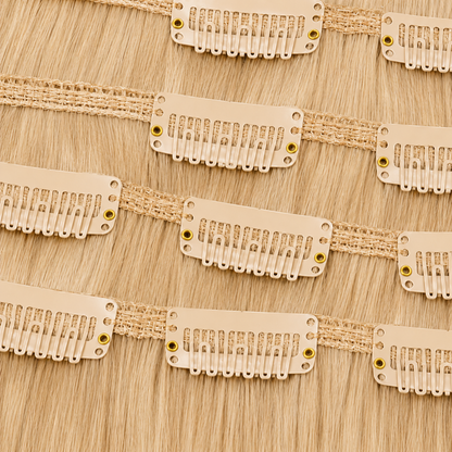 Darbro Doja Synthetic Silk Press Straight Clip-In Hair Extensions 18"