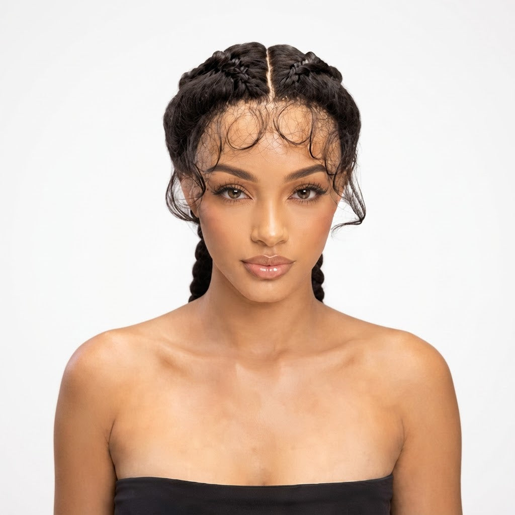 Kuknus Poonam - Synthetic Braids Lace Front Wig
