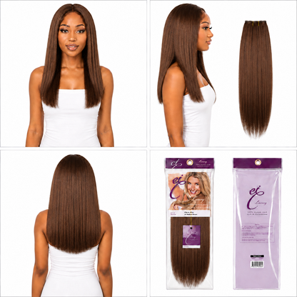 Ei Luxury 100% Unprocessed Virgin human hair Clip-in