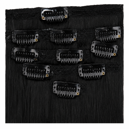 Kuknus Euro Clip-In Straight Synthetic Hair Extensions 18"
