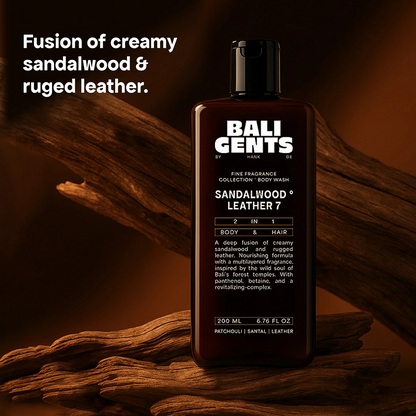 Bali Curls Gents Bodywash Sandalwood Leather 7 200ml