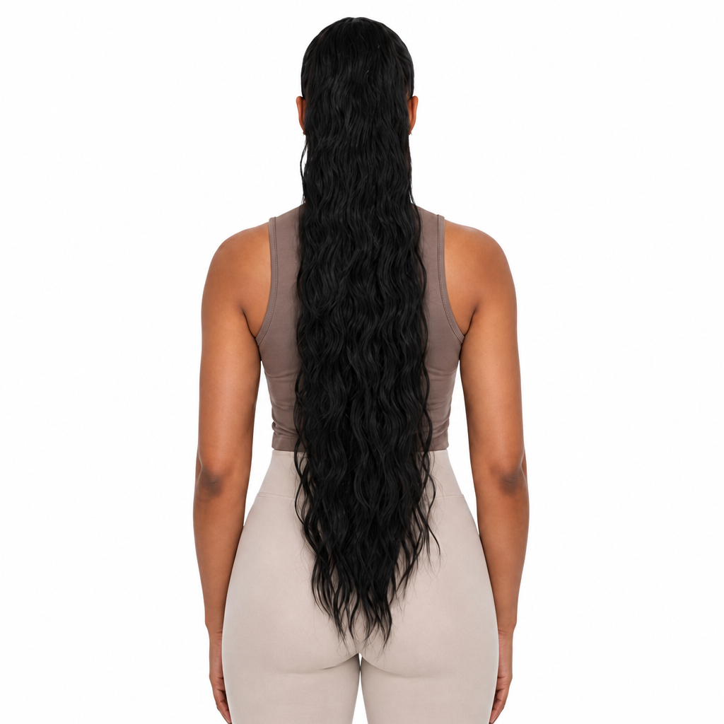 Kuknus Synthetic Peruvian Girl Ponytail 30’’