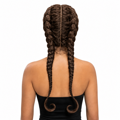 Kuknus Poonam - Synthetic Braids Lace Front Wig