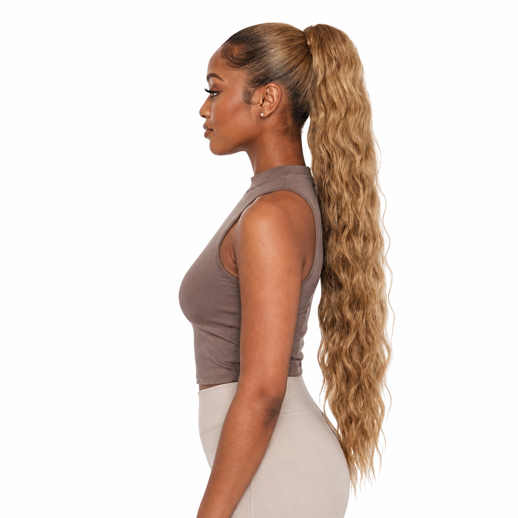 Kuknus Synthetic Peruvian Girl Ponytail 30’’
