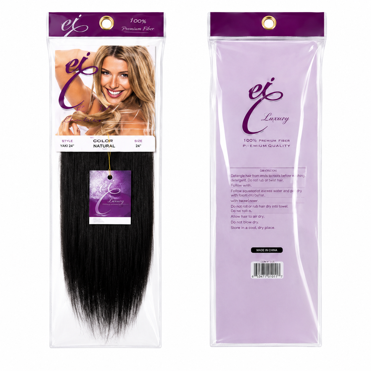 Ei Luxury 100% Unprocessed Virgin human hair Clip-in