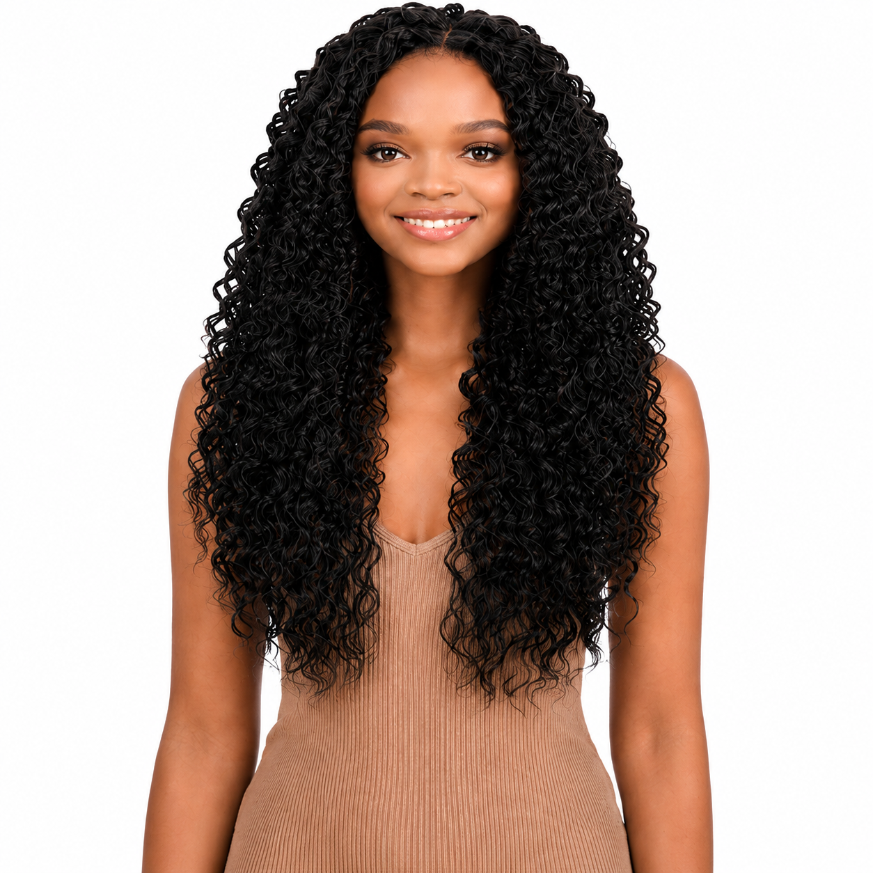 Kuknus Baby Beach Curl Bulk Synthetic Braiding Hair