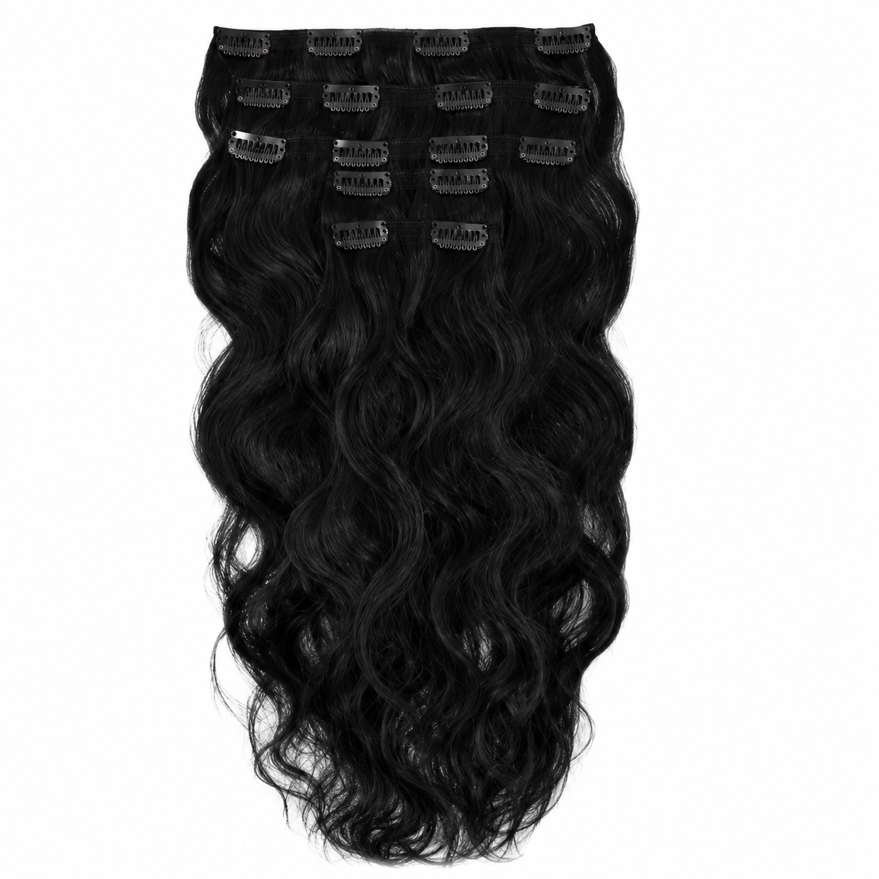 Darbro Doja Synthetic Silk Press Body Wave Clip-In  Hair Extensions 24"