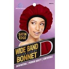 Dream World W-Wide Band Bonnet Satin