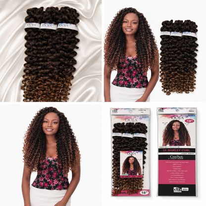 Darbro Doja 3X Shirley Curl Bulk Hair Extensions