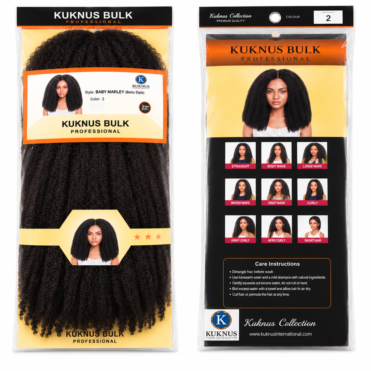 Kuknus Style Baby Marley Braid Bulk Synthetic Hair 14