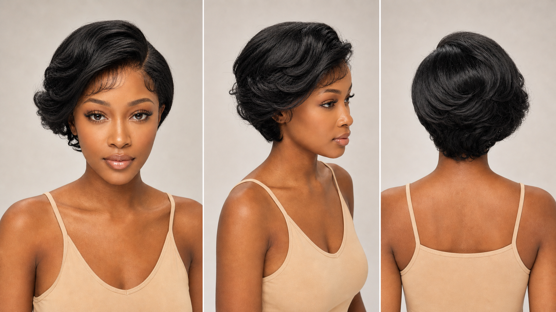 Kuknus Sundus Lace Front Bob Wig - Super Volume, Natural Baby Hairline