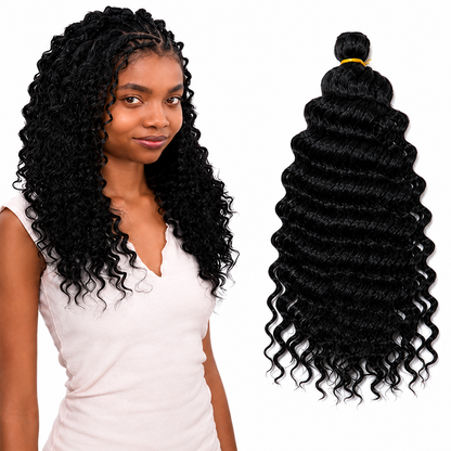 Kuknus Baby Deep Twist Bulk Synthetic Braiding Hair
