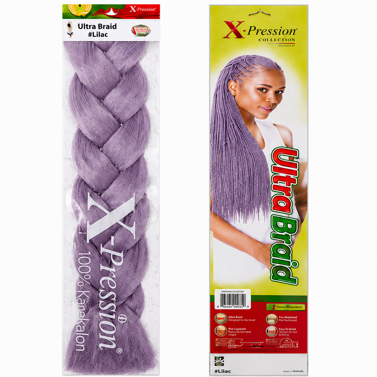 X-Pression Ultra Braids Non-Stretched Kanekalon Braiding Hair 82"