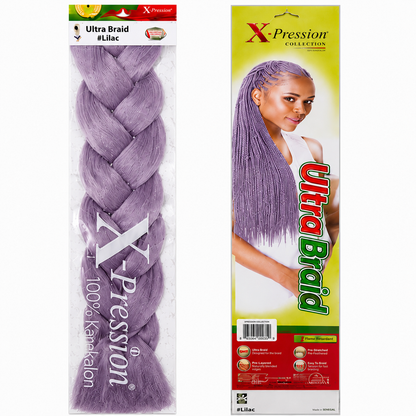 X-Pression Ultra Braids Non-Stretched Kanekalon Braiding Hair 82"