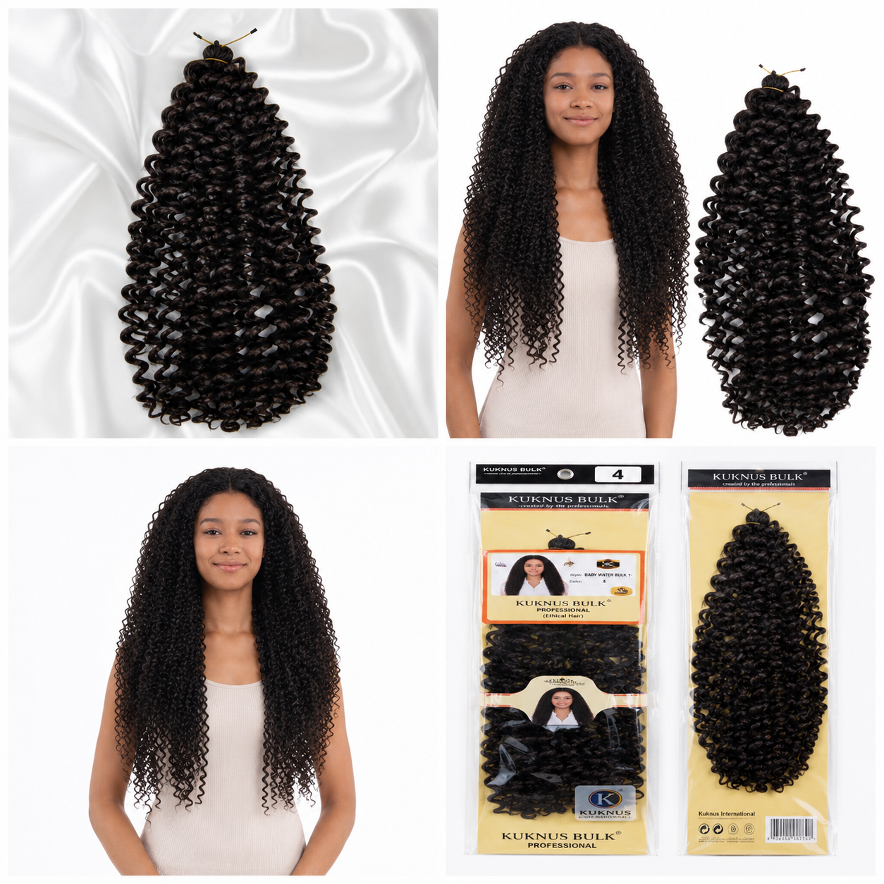 Kuknus Baby Water Bulk Synthetic Braiding Hair