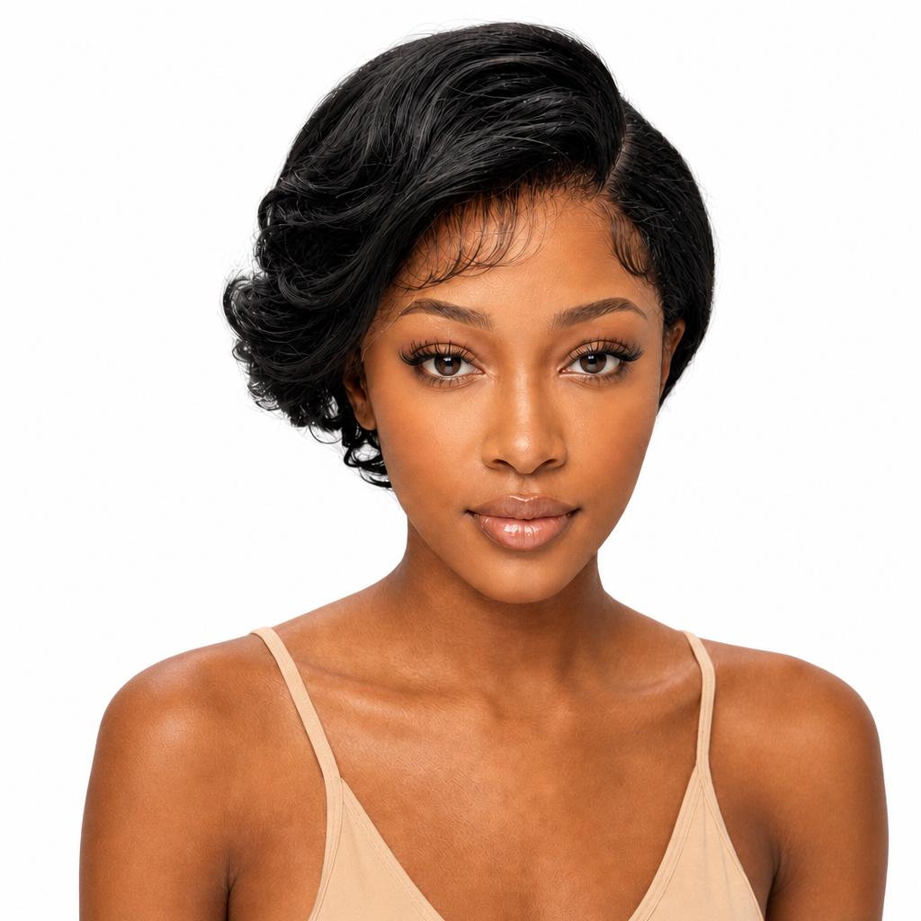 Kuknus Sundus Lace Front Bob Wig - Super Volume, Natural Baby Hairline