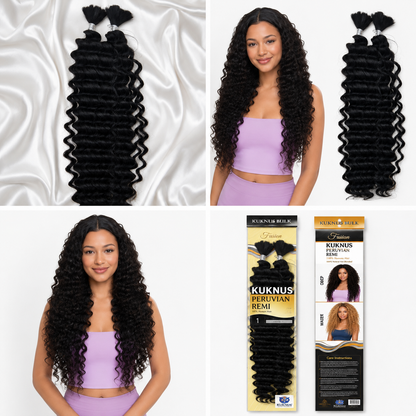 Kuknus Style Peruvian Remi Boho Deep Twist Synthetic Bulk