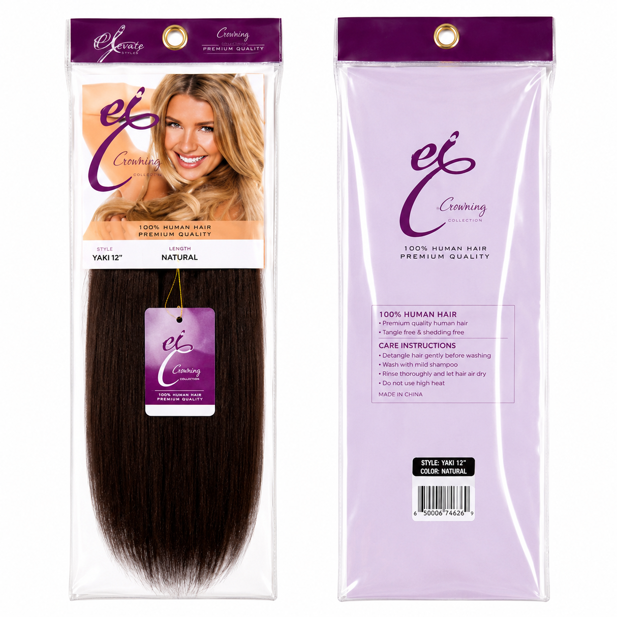 Ei Luxury 100% Unprocessed Virgin human hair Clip-in