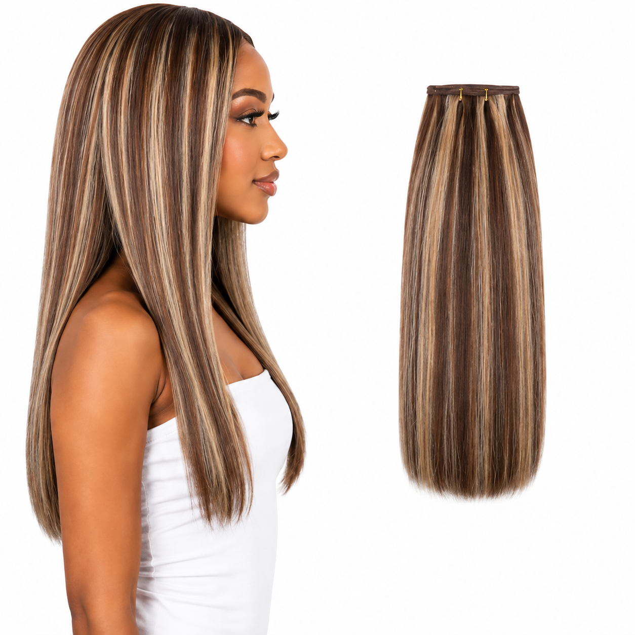 Ei Luxury 100% Human Hair 7 Pcs Clip-in Extensions 20"
