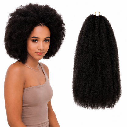 Kuknus Synthetic Afro Kinky Bulk 24"