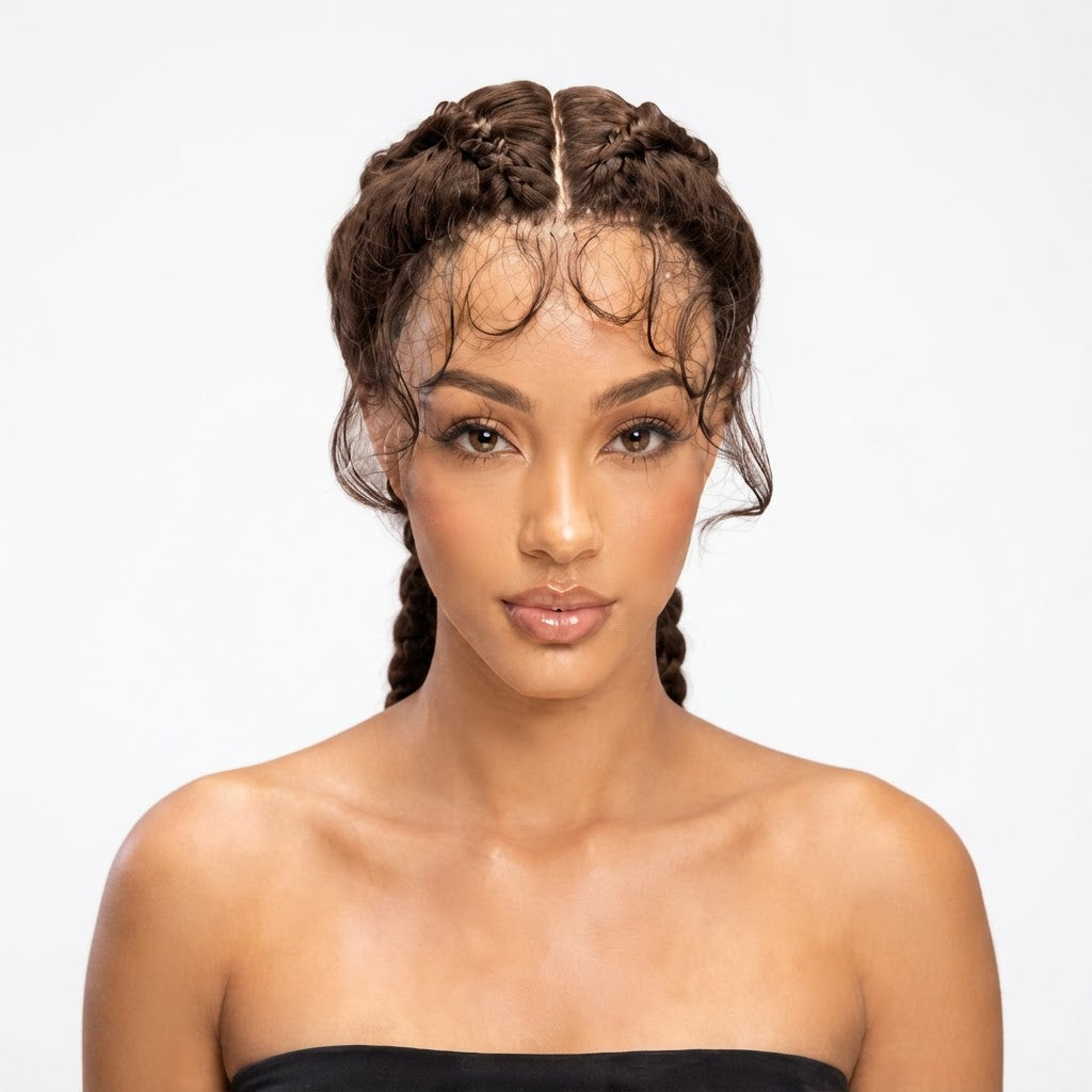 Kuknus Poonam - Synthetic Braids Lace Front Wig