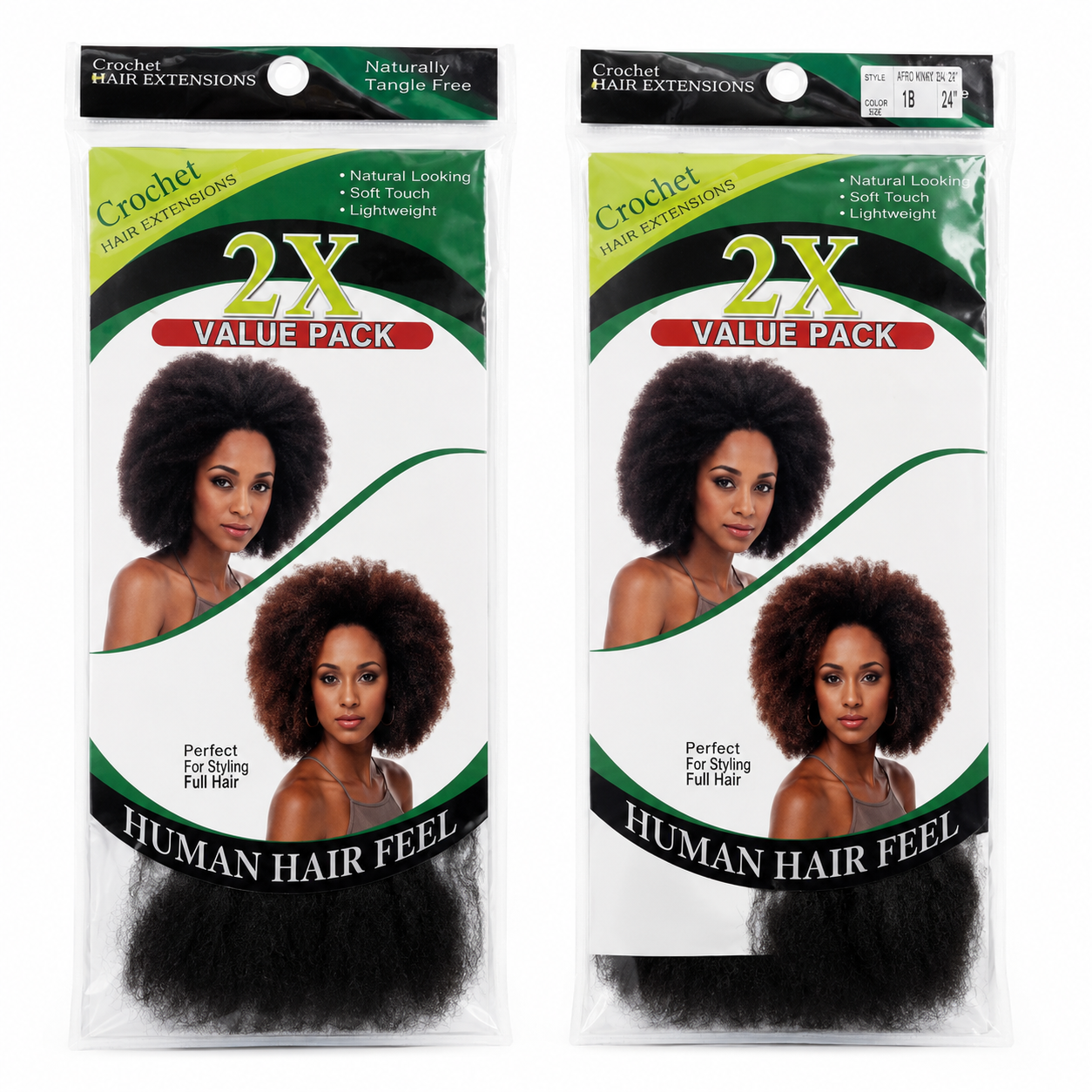 Kuknus Afro Kinky Bulk Synthetic Braiding Hair, 24"