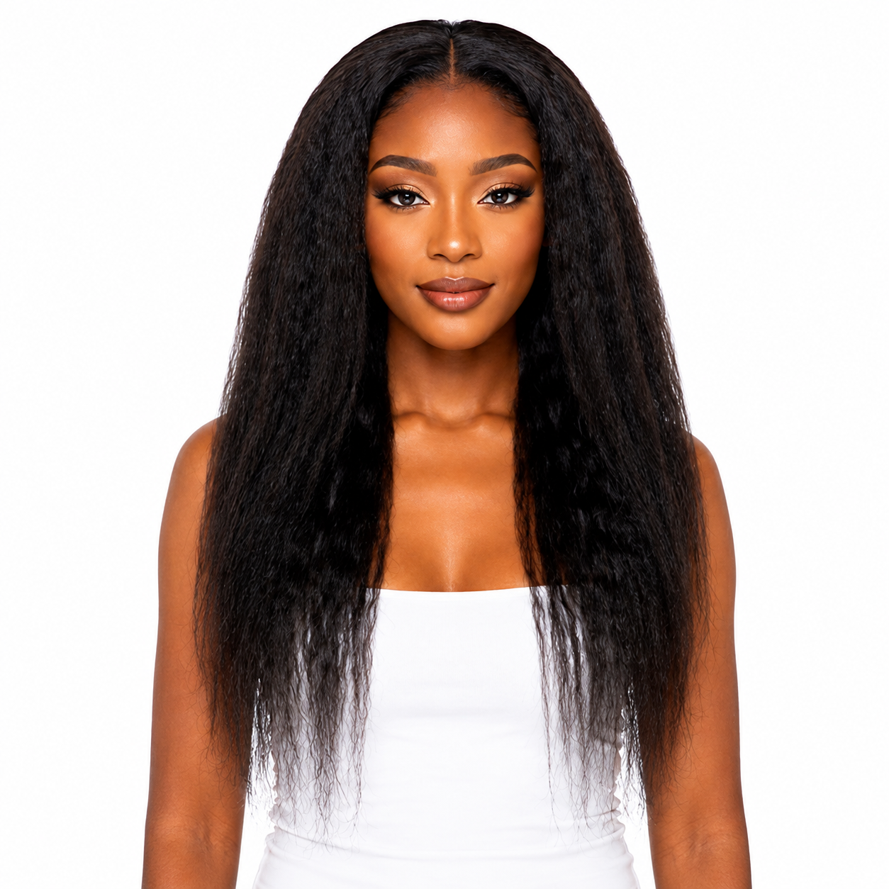 Ei Brazilian 100% Unprocessed Virgin Human Hair Style: Kinky Straight (Natural Color)