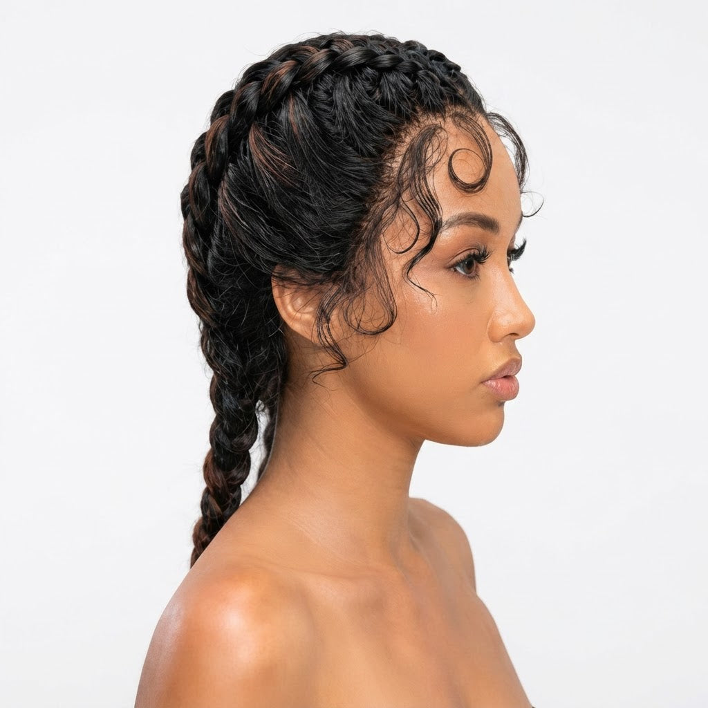 Kuknus Poonam - Synthetic Braids Lace Front Wig