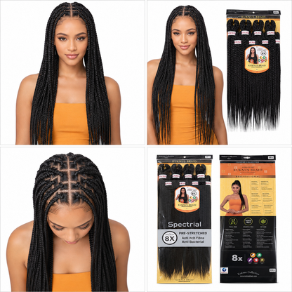 Kuknus Braids 8x Value Pack Pre-Stretched 26"
