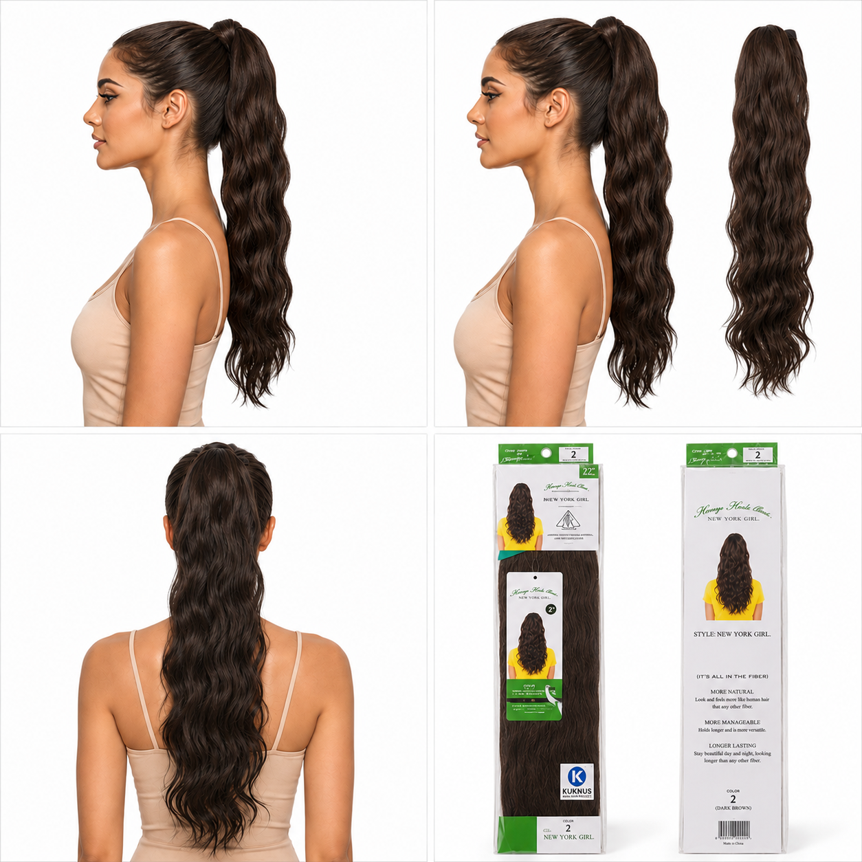 Kuknus Ponytail Style New York Girl