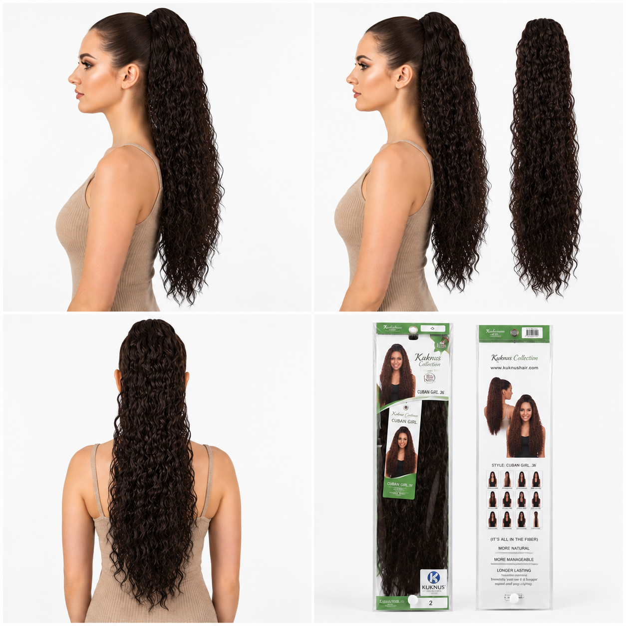 Kuknus Ponytail Style Cuban Girl 30&