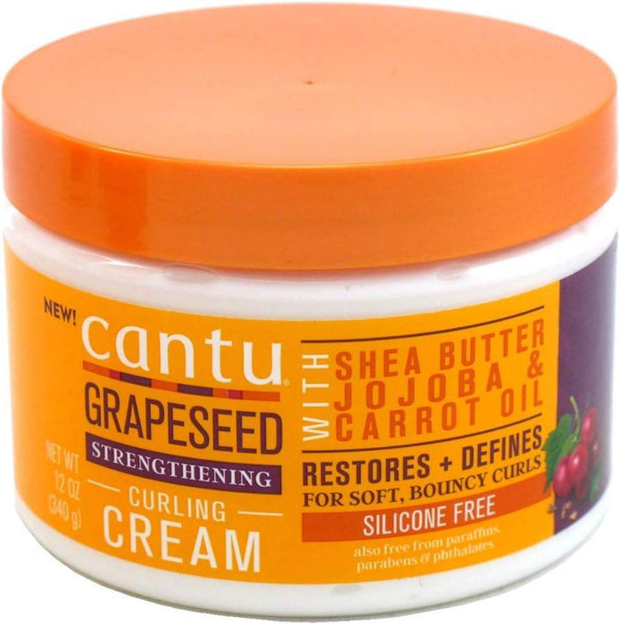 Grapeseed Curling Cream Cantu 340g - Beauty and Hair Supply