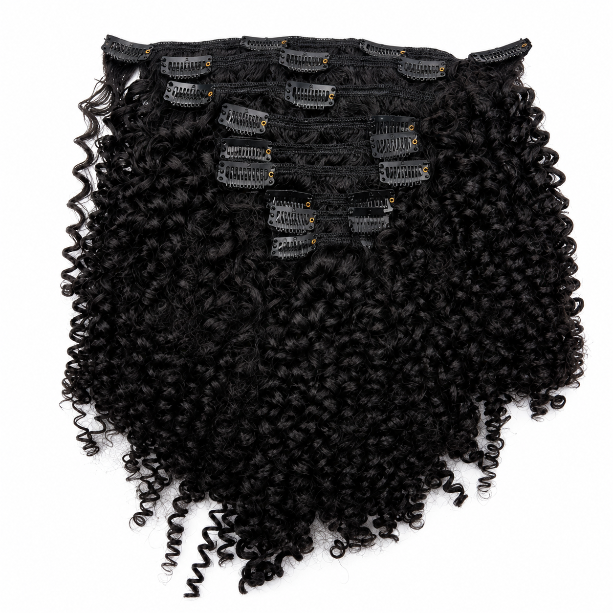 Kuknus Synthetic Water Wave Clip-In Hair Extensions 14"