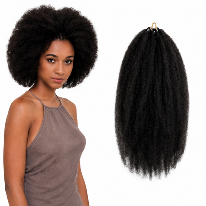 Kuknus Synthetic Afro Kinky Bulk 24"