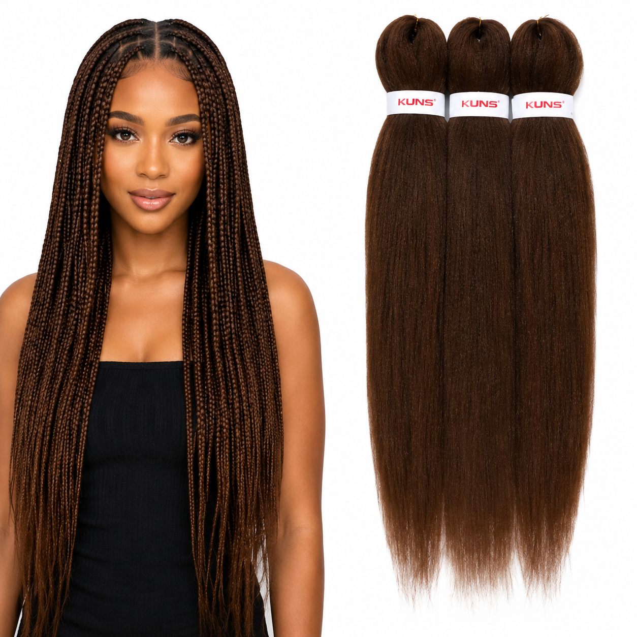 Kuknus Braids 3X Value Pack Pre-Stretched 16"