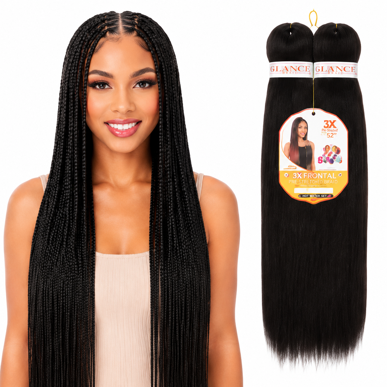 Kuknus Braids 3X Value Pack Pre-Stretched 16"