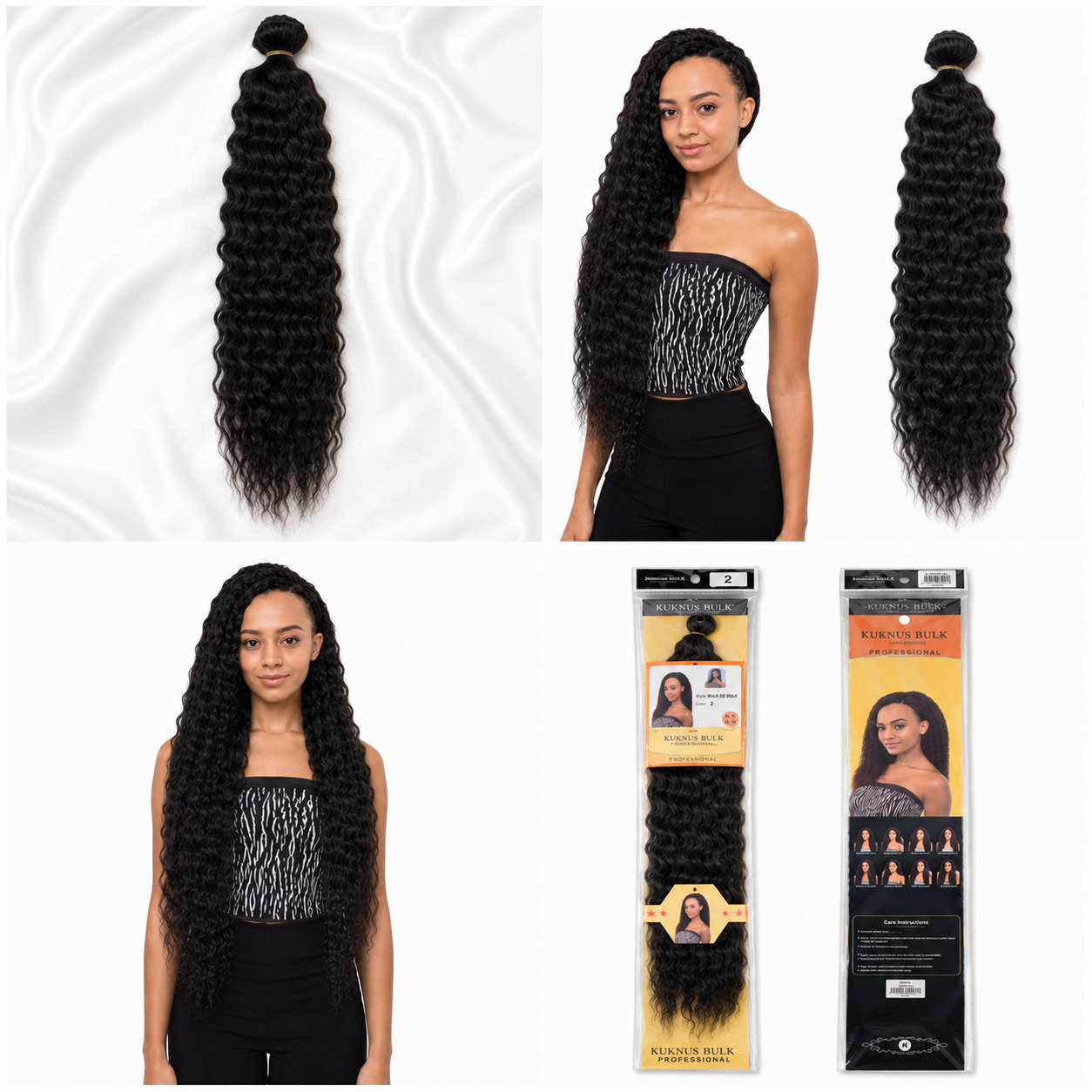 Kuknus Brazilian Bulk Synthetic Braiding Hair