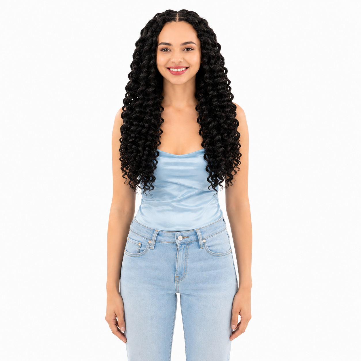Kuknus Beach Curl Bulk Synthetic Braiding Hair, 20"