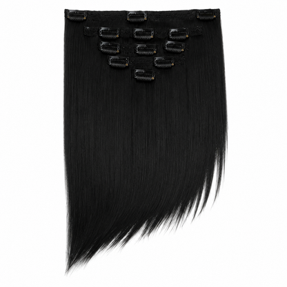 Kuknus Euro Clip-In Straight Synthetic Hair Extensions 18"