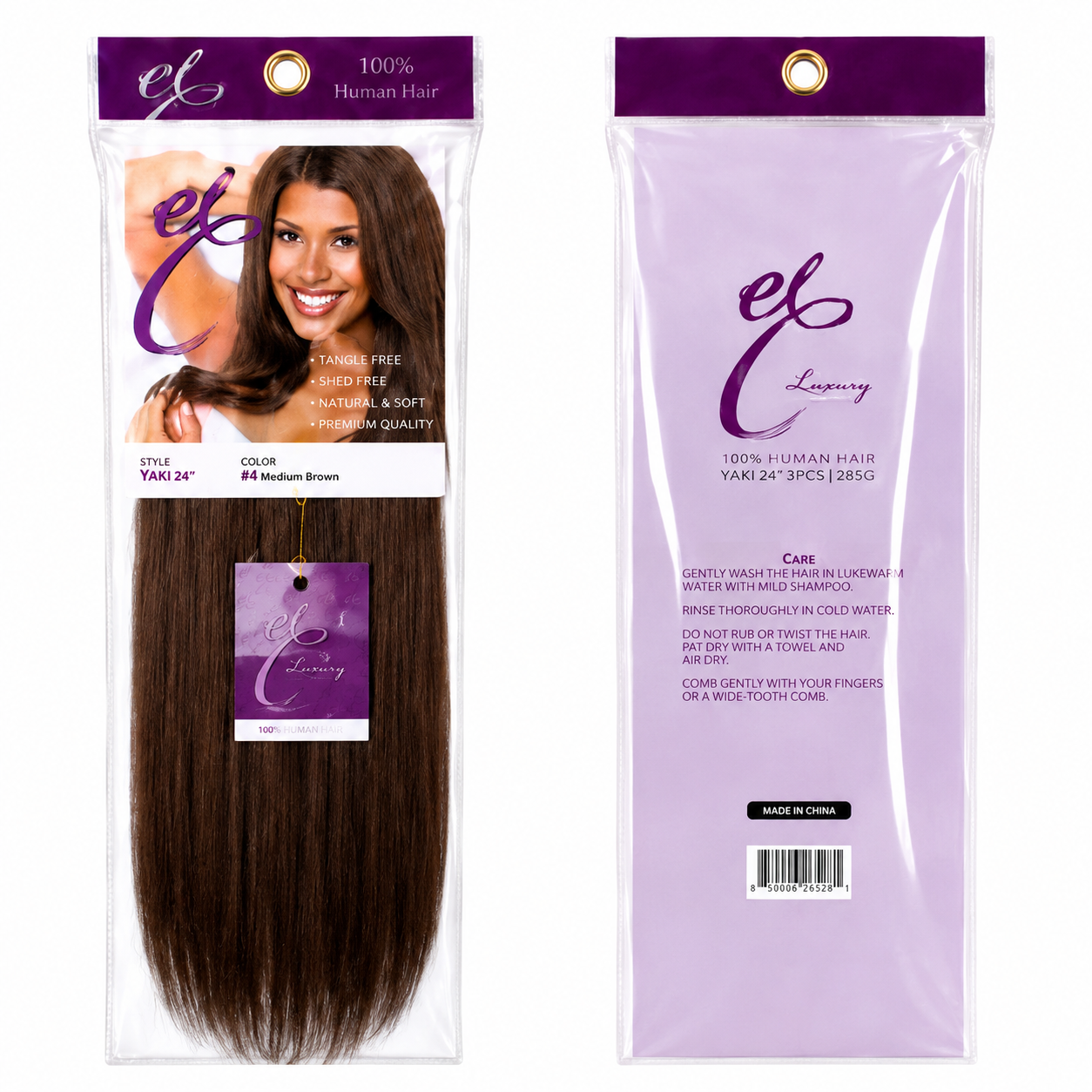 Ei Luxury 100% Unprocessed Virgin human hair Clip-in