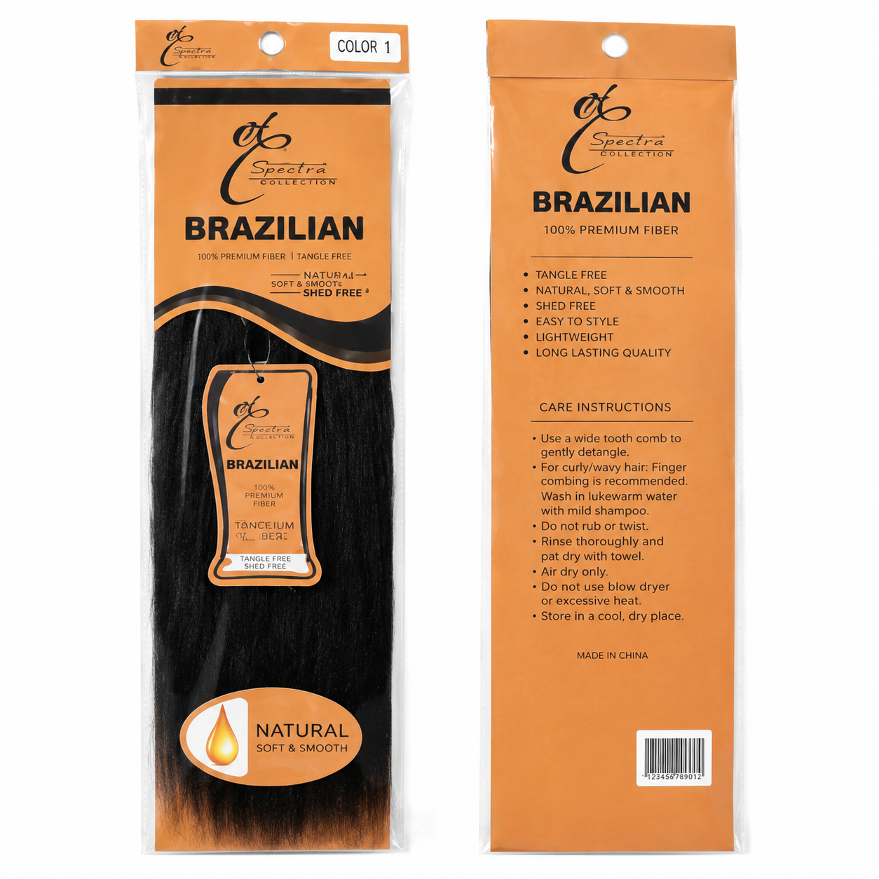 Ei 100% Unprocessed Virgin Brazilian Human Hair Extension Body Wave Natural