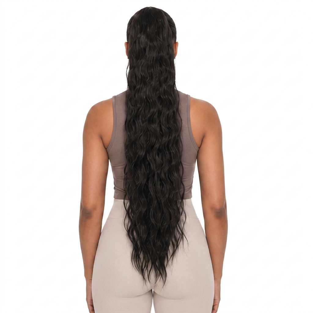 Kuknus Synthetic Peruvian Girl Ponytail 30’’