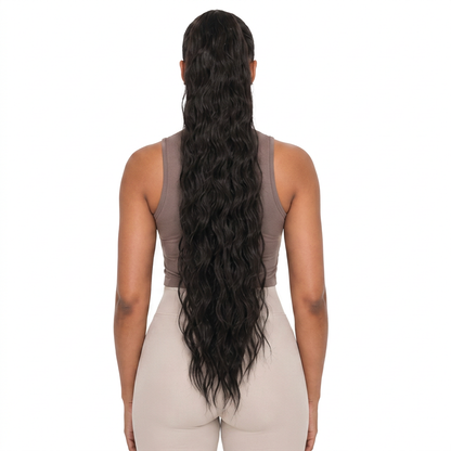 Kuknus Synthetic Peruvian Girl Ponytail 30’’
