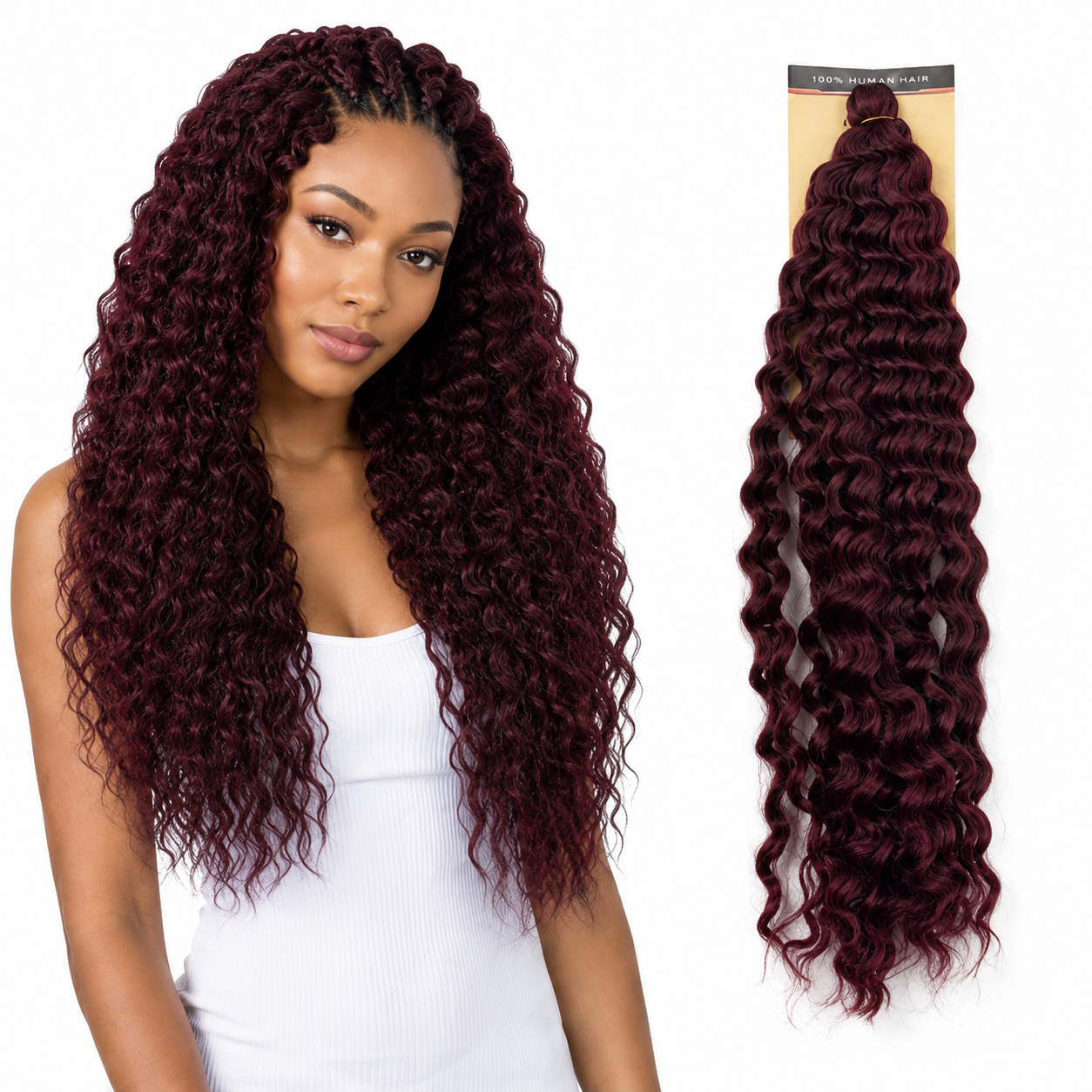 Kuknus Synthetic Deep Twist Bulk Braids 20"