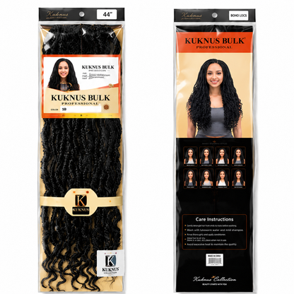 Kuknus Style Dread Lock Wavy Bulk Braiding Hair