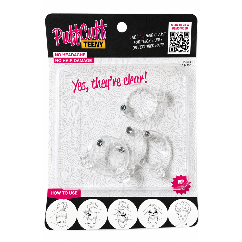 Puffcuff Teeny Transparent - 0.75 Inches (5pcs)